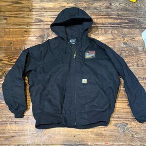 Carhartt Jacket Duck Canvas Mens Size XXL 104868 BLK Loose Fit 0J0131 3rd Party